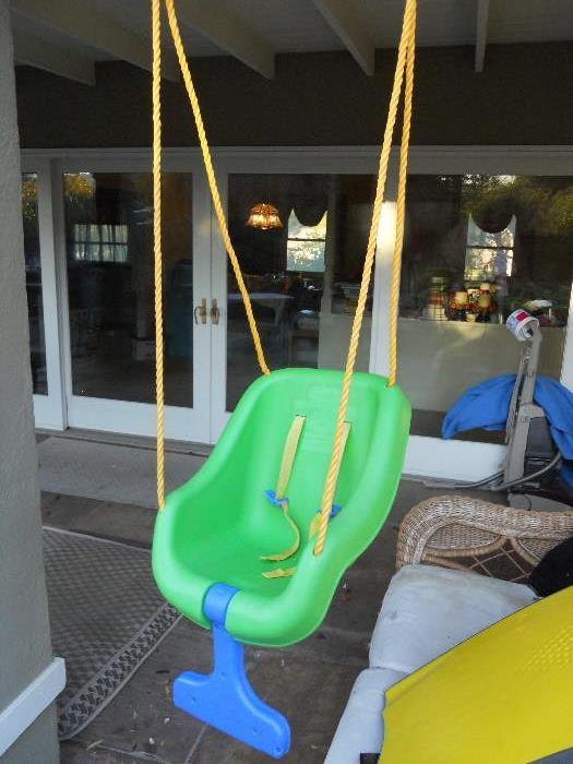 Child's Hanging Swing for outdoors, patio, hanging tree.