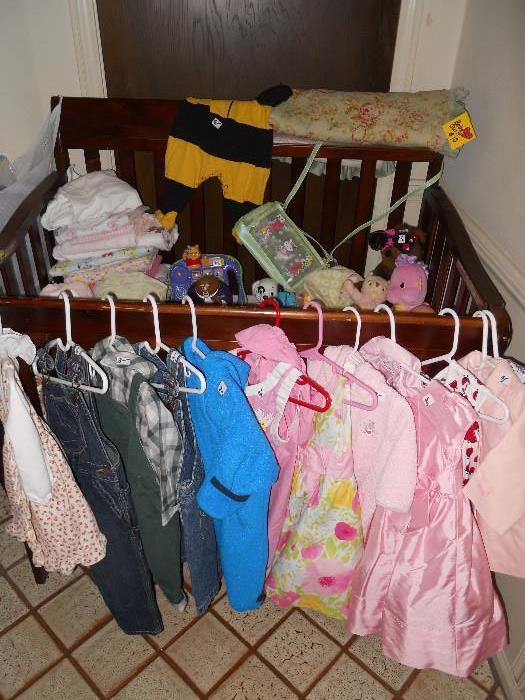 Children's Clothing, Shoes, Purses and Gorgeous Crib