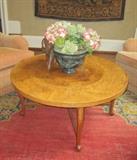Round Inlaid Coffee Table