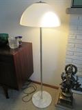 Marble, chrome & glass floor lamp by Nessen