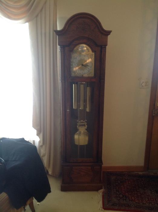 Howard Miller tall clock- mint and working