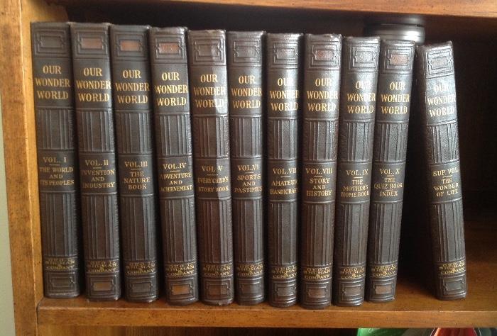 1929, embosed leather bound, complete set 