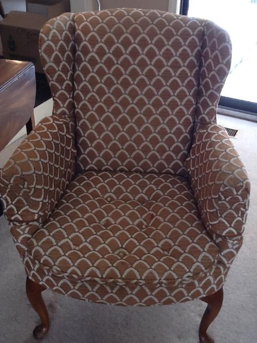 wing-back chair