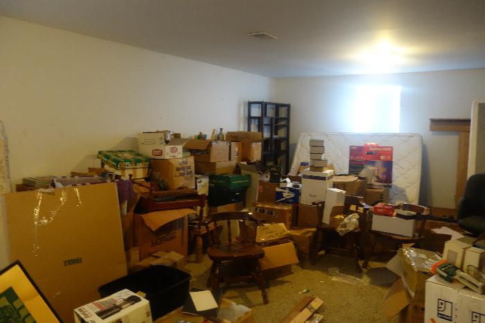 Hundreds of boxes we still need to go through!