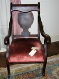 Parlor Chair w/Wheels