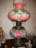Old Beautiful Banquet Lamp. Both Lights work.