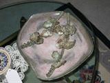 HAND MADE PLATE, MADE IN GREECE BY A 90 YEAR OLD MASTER POTTER