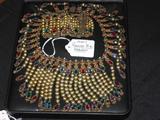 1900 RUSSIAN BIB NECKLACE AND BRACELET