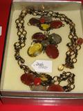 NECKLACE AND TWO PINS BY IRADJ MOINI