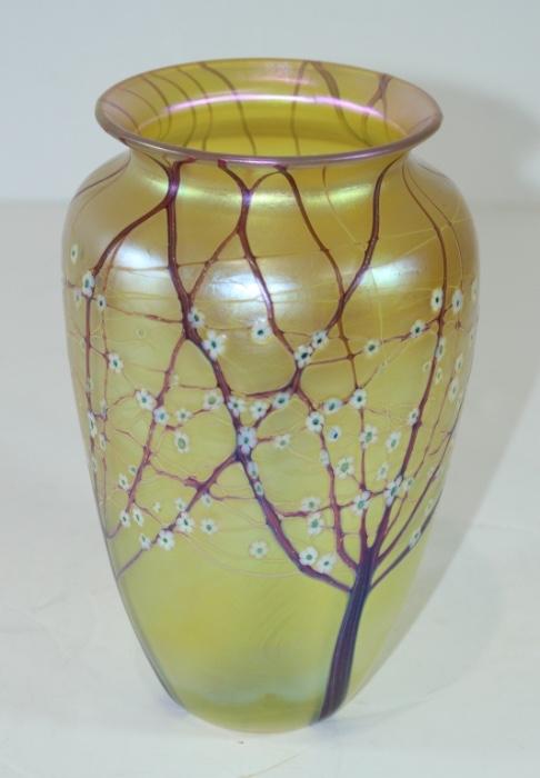Orient and Flume art glass vase