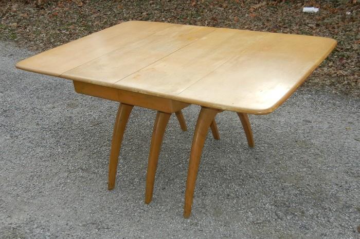 Heywood Wakefield Wishbone table with 4 chairs and 2 more leaves......It's Beautiful.
