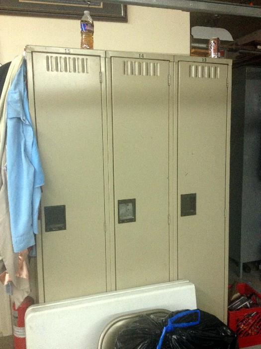 old metal lockers