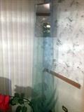 Tall contemporary glass clock
