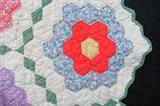 Vintage  Grandmothers Flower Garden Quilt said to be made by decedent's great aunt in Eastern Alabama.