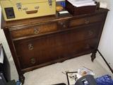 Antique Walnut Dresser Chest of Drawers