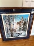 Winter Wonder Ruffed Grouse by Artist David A. Maass -Original Framed Art - with Certificate of Authenticity