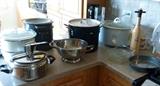 Strainer, Crockpot, Ice Bucket, Steamer, Corningware, Pots and Pans, Pyrex