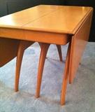 HEYWOOD WAKEFIELD DINING TABLE WISHBONE LEGS W/ 2 LEAVES
