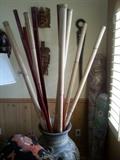 Decorative bamboo poles