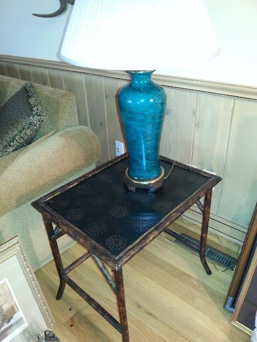 bamboo end table