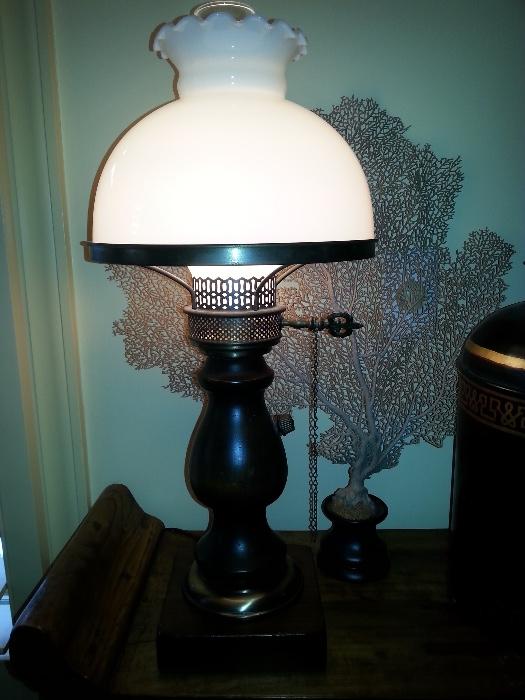 kerosene style table lamp