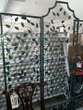 decorative 3 panel metal screen