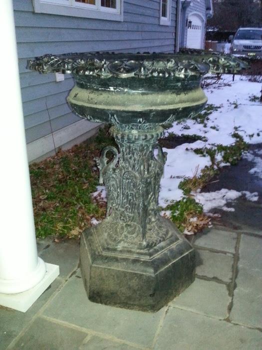 Rococo style urn fountain