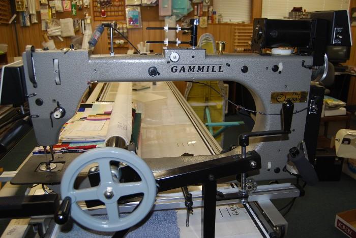 Gammill quilting machine with all accessories