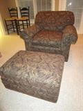 Clayton Marcus chair and ottoman