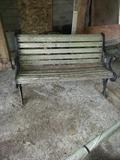 Wooden bench seat
