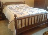 Double/Queen Bed, Nice Quilt