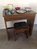 Small vanity/Desk and Bench seat