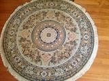 round handmade carpet