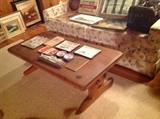 rustic hand made coffee table