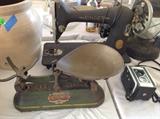 scale, leather sewing machine