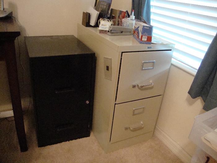 2 file cabinets