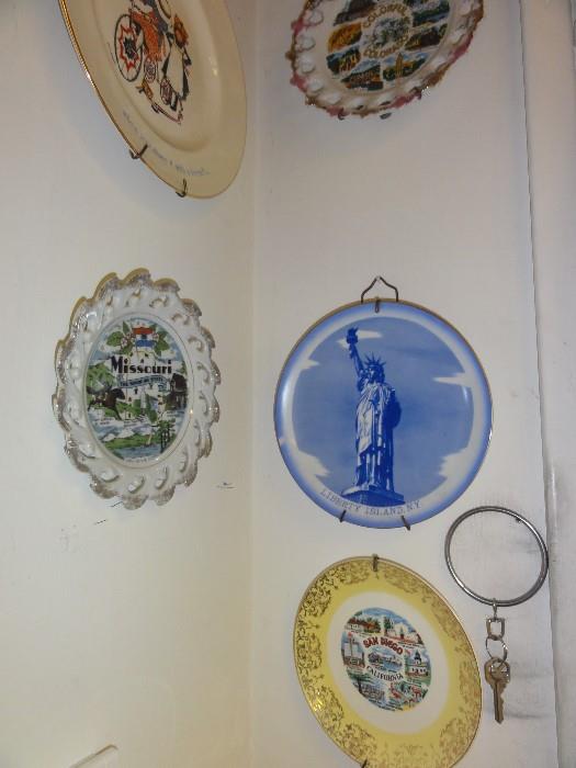 Just a few of over 50 vintage State collector plates