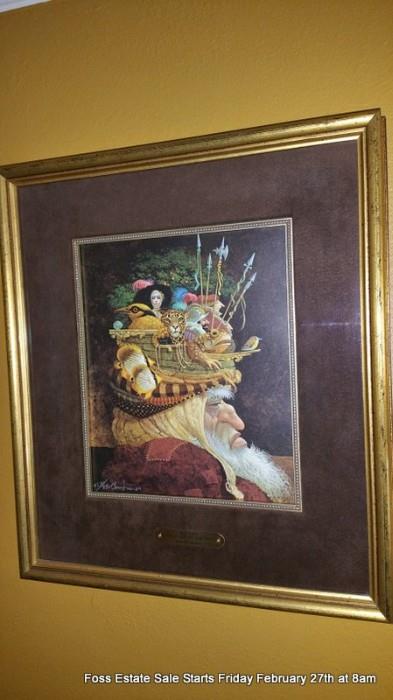 James Christensen signed and numbered print.
