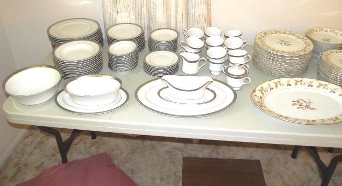 Vintage Set of Sango China ( Japanese) "Carlotta"  3628 Fine China Service for 8 with lots of extra pieces too...approx. 90 pcs. total.