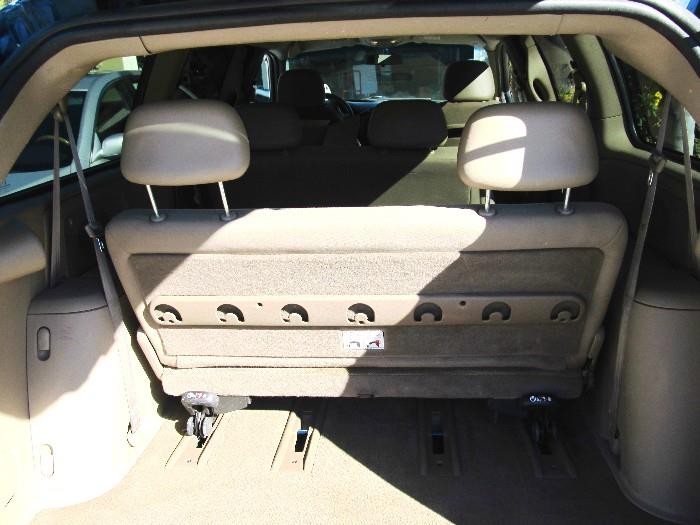 Back Interior View of 2002 Dodge Caravan with V-6 Engine, automatic transmission, cruise control, 3rd row seats, cloth upholstery in good condition,, power windows, power door locks...mileage 129,000.  A/C is presently not working likely needs air compressor replaced.
