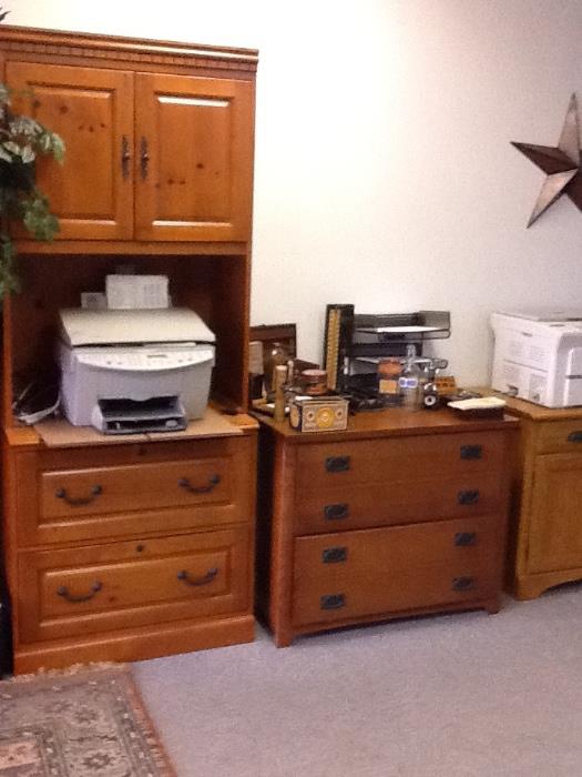 All wood furniture for sale! Copy machines too!  Misc. old medical supples;