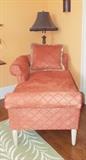HARDEN FURNITURE BEAUTIFUL CANTALOPE COLORED CHAISE LOUNGE