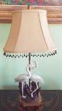 GREAT EGRETS/HERON LAMP