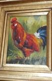 ORIGINAL PAINTING OF RUSTIC ROOSTER