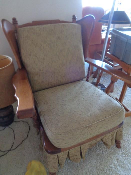 pair of these great early American chairs, maple