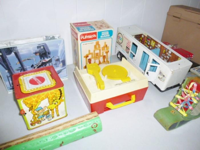Many vintage toys
