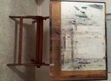 Vintage Solid Wood Artist's Drafting Table
