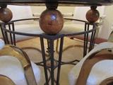 Base of 36 inch round glass top table