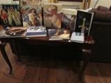 Queen Anne Hall/sofa Table...Many great books for sale!