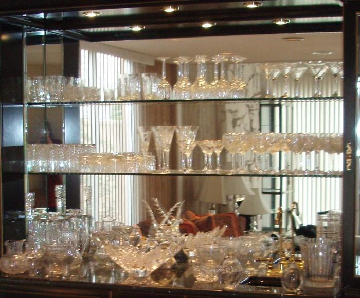 Waterford and other Crystal Stemware and Barware.